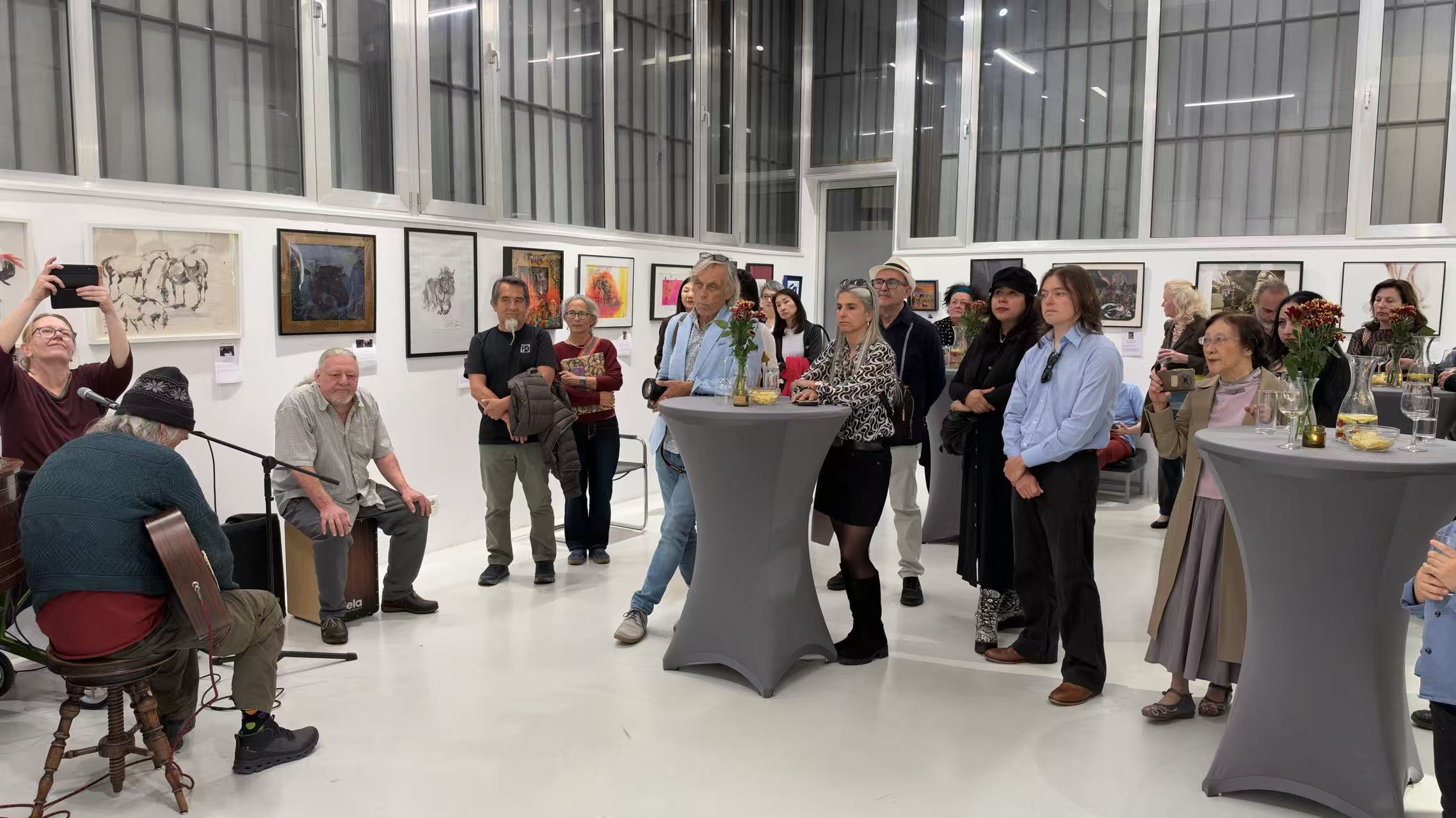 Opening night of THE FIRE HORSE at Lichtraum eins, Vienna